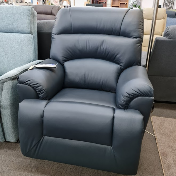 Picture of Zues Electric Lift Chair - Dual Motor | Navy Leather