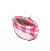 Capri - Pink & White Gingham Crossbody (Small)  | Liv & Milly