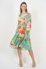 Molly Dress - Guildford Print Green | Naudic