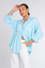 Boyfriend Linen Shirt  - Pretty Light Blue | The Hut