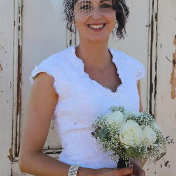 Simple White Rose Bouquet