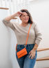 Frankie Phone Bag - Orange | Liv & Milly