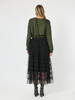 Carrie Tulle Layered Skirt - Black | Hammock & Vine