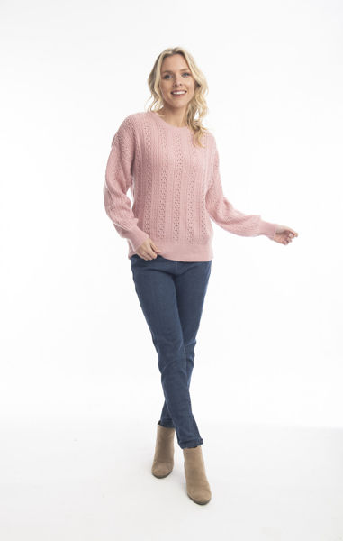 Alpaca Knits Jumper - Pale Pink | Escape OQ