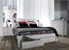 Picture of Yarra Queen Bed Frame Only | White Wash Pine Finish