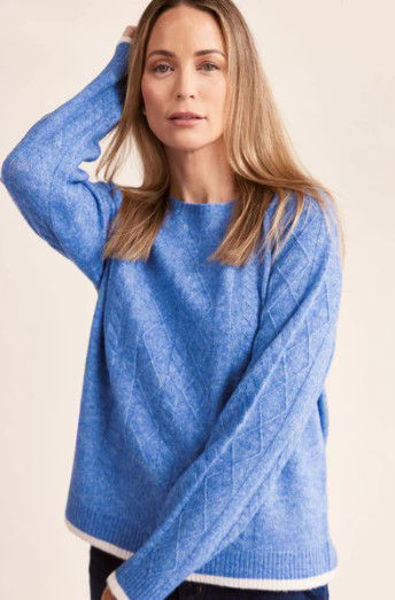 Cable Knit Sweater - Denim | Seesaw