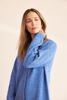 Button Thru Rib Cardigan - Denim | Seesaw