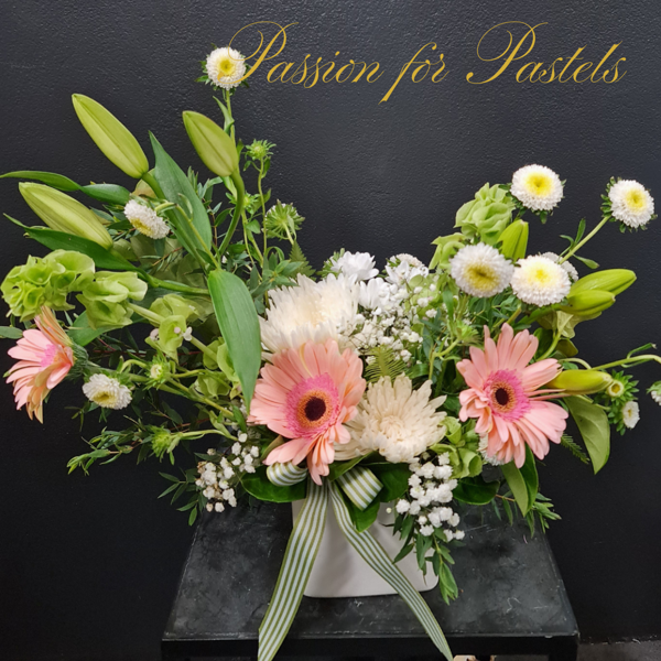 	Passion for Pastels | Seasonal Arrangement in Ceramic Pot