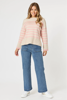Tempo Stripe Print Knit - Blush/Natural | Threadz