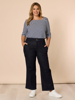 Hudson High Rise Wide Leg Jean - Dark Denim | Gordon Smith