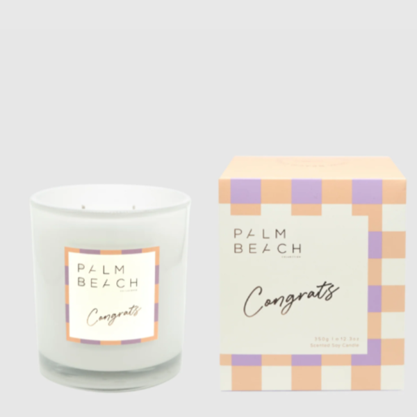 Congrats Scented Candle | Palm Beach