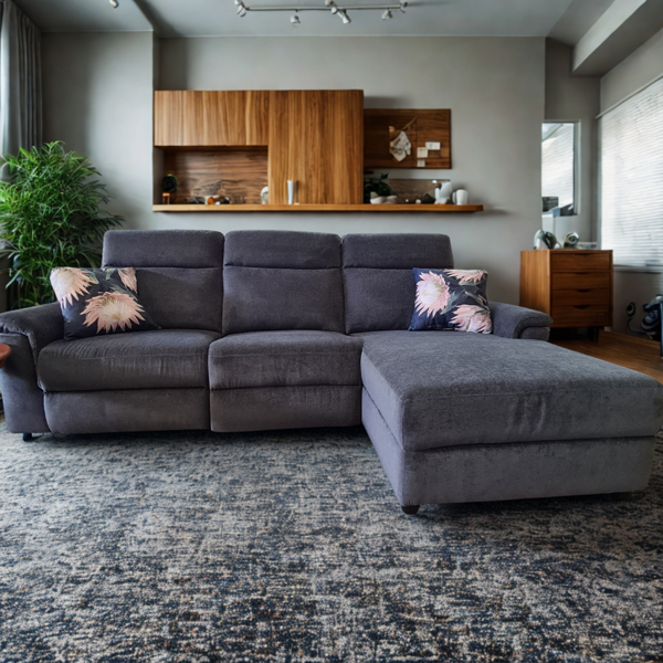 3 Seater Chaise- Licorice |  Callao