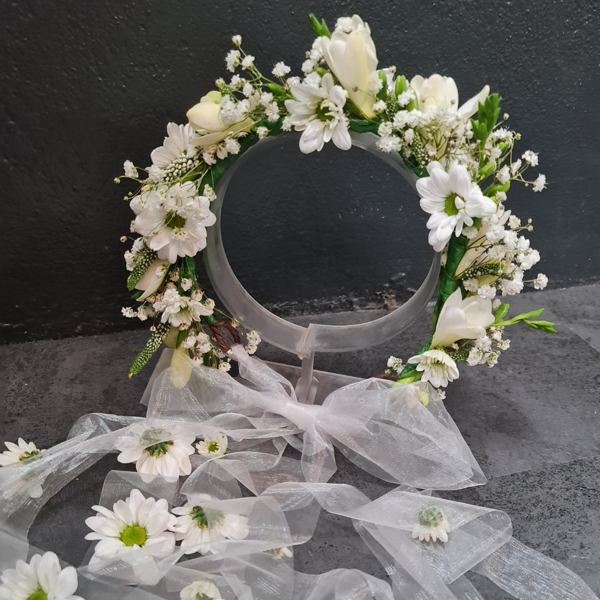 Flower Crown with Draping