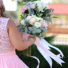 Mixed Seasonal Bouquet | Bridesmaid + Ribbons