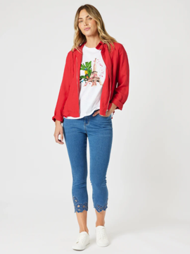 Lino Le Marais Jacket - Red | Gordon Smith