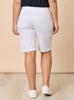 Santorini Cotton Pull On Short - White | Threadz