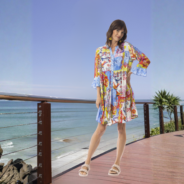 Daniella Dress Layers 3/4 Sleeve | Escape by QC