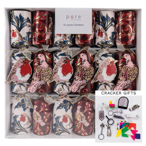 Luxury Crackets with Birds | Box of 6