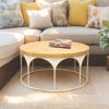 Martinique Coffee Table | Natural/Distressed White