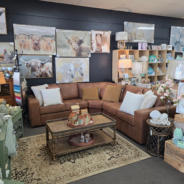 Piazza Corner Lounge - 2 Seater + Corner + 2 Seater | Warwick Eastwood Tan Fabric