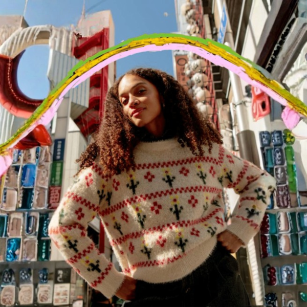 Flower Jumper - Cream | Boom Shanker