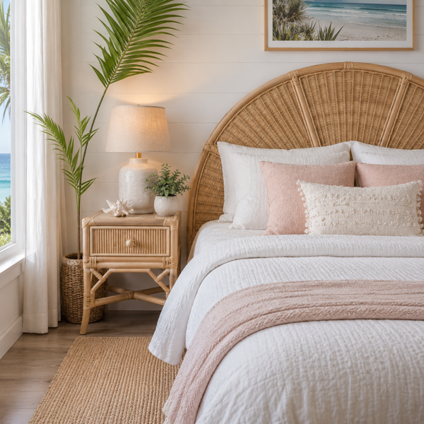 Resort SideBedside Table  Bamboo