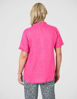 Audrey Ruffle Detail Linen Top – Raspberry  Gordon Smith